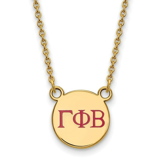 Logoart Sterling Silver Gp Gamma Phi Beta Heart Pendant Logoart Sterling Silver Gp Gamma Phi Beta Heart Pendant